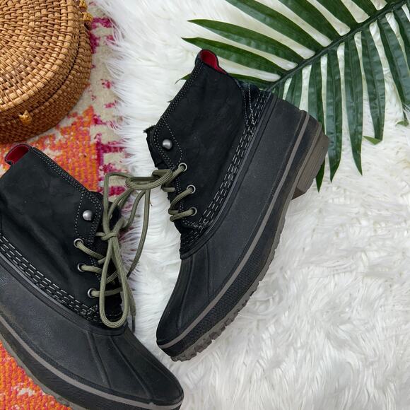 UGG Black Waterproof Winter Zetik Duck Boot Mens 7 Style 1017304 - Picture 3 of 8